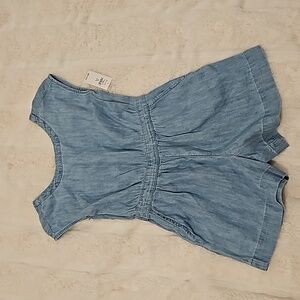 Little Girls Chambray Romper